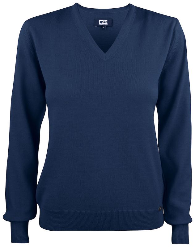 Everett dame V-neck Merinoull 