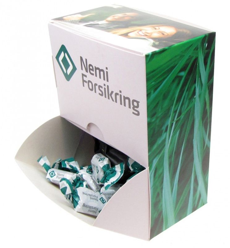 Godterieske med logo-trykk